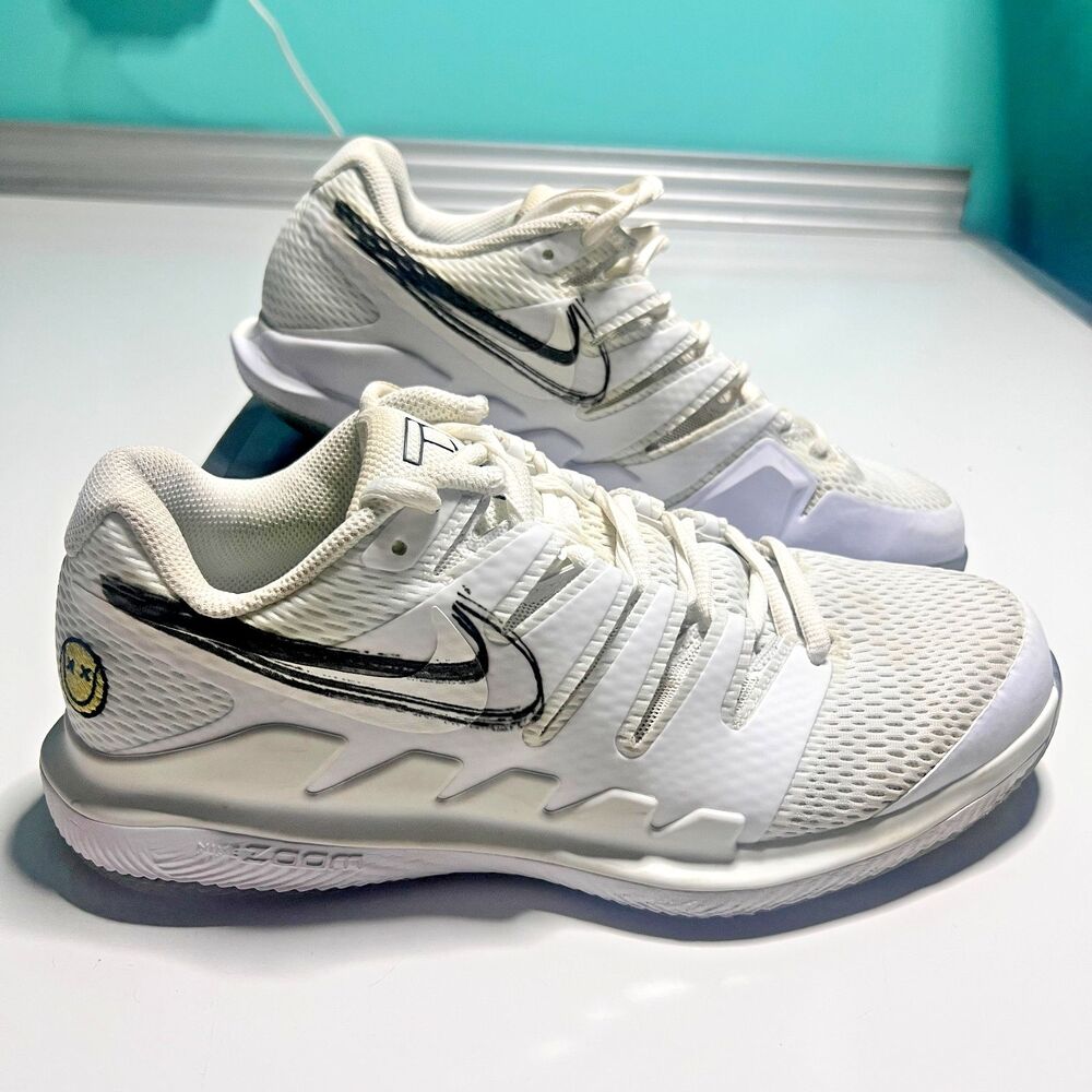 Nike Roger Federer Wimbledon 2019 Air Zoom Vapor X HC Men's Shoes Size 8.5 RARE